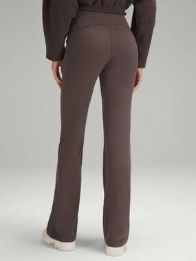Lululemon Brushed Softstreme Ribbed Zip Flared Pants